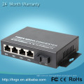 Fiber switch single fiber single mode 1 fiber 4 rj45 4 utp 4 port media converter